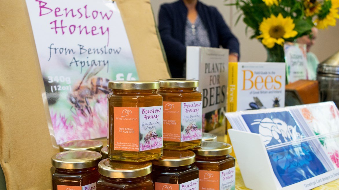 Honey from the Benslow Music hives undefinedHoney from the Benslow Music hives